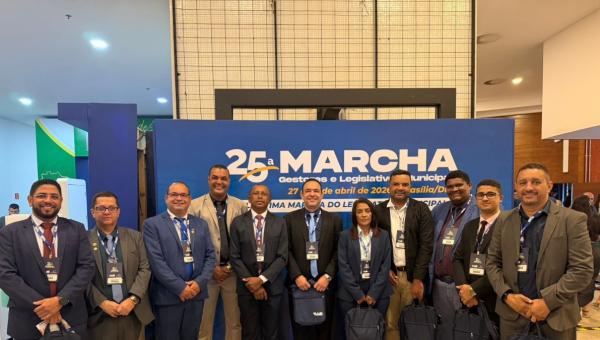 Dianópolis ganha protagonismo nacional com atuação na 25ª Marcha dos Vereadores em Brasília
